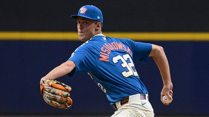 Brewers ace Jacob Misiorowski is the favorite to win the NL Cy Young in 2026. Brewers ace Jacob Misiorowski is the favorite to win the NL Cy Young in 2026.