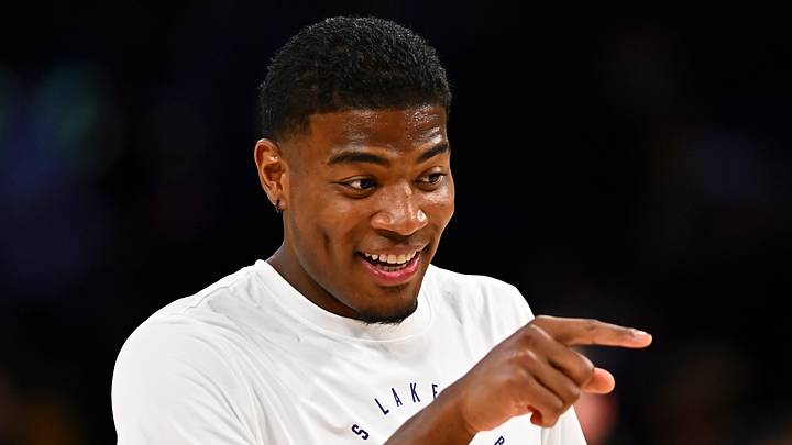 Apr 11, 2025; Los Angeles, California, USA; Los Angeles Lakers forward Rui Hachimura (28) reacts before the game against the Houston Rockets at Crypto.com Arena. Mandatory Credit: Jonathan Hui-Imagn Images Apr 11, 2025; Los Angeles, California, USA; Los Angeles Lakers forward Rui Hachimura (28) reacts before the game against the Houston Rockets at Crypto.com Arena. Mandatory Credit: Jonathan Hui-Imagn Images