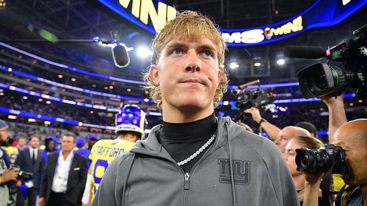 Sep 21, 2026; Inglewood, California, USA; New York Giants quarterback Jaxson Dart (6) after losing to the Los Angeles Rams at SoFi Stadium. Mandatory Credit: Gary A. Vasquez-Imagn Images Sep 21, 2026; Inglewood, California, USA; New York Giants quarterback Jaxson Dart (6) after losing to the Los Angeles Rams at SoFi Stadium. Mandatory Credit: Gary A. Vasquez-Imagn Images