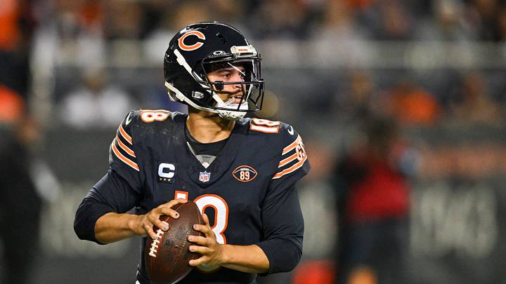 The Chicago Bears and quarterback Caleb Williams are underdogs in Week 8. The Chicago Bears and quarterback Caleb Williams are underdogs in Week 8.