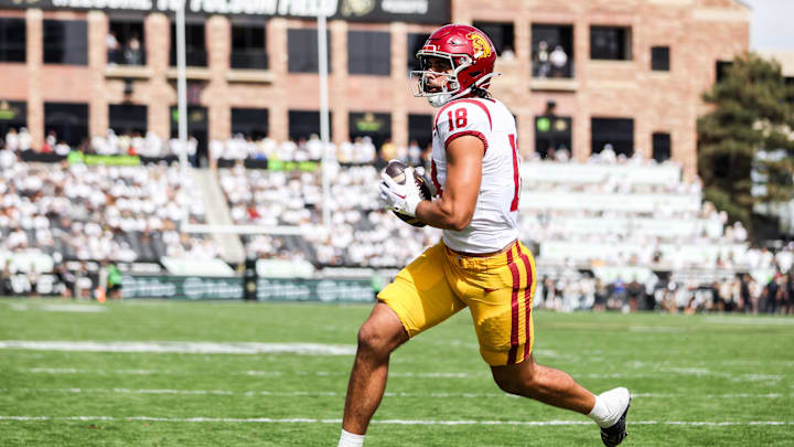 Tight end Jude Wolfe.