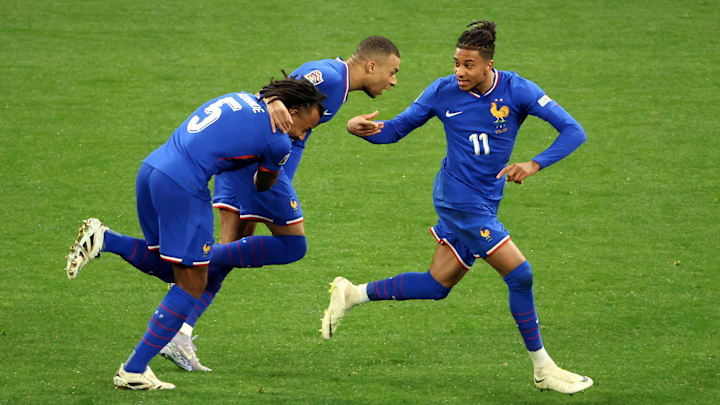 Michael Olise a inscrit son premier but avec l'équipe de France face à la Croatie (2-0). 