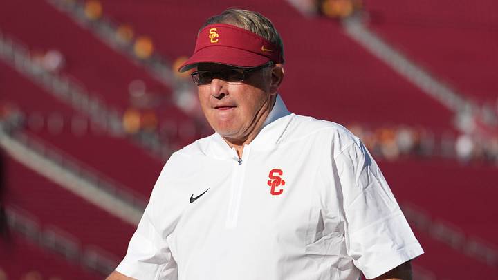 Sep 4, 2026; Los Angeles, California, USA; Southern California Trojans defensive coordinator Gary Patterson during the game against the Fresno State Bulldogs at United Airlines Field at Los Angeles Memorial Coliseum. Mandatory Credit: Kirby Lee-Imagn Images Sep 4, 2026; Los Angeles, California, USA; Southern California Trojans defensive coordinator Gary Patterson during the game against the Fresno State Bulldogs at United Airlines Field at Los Angeles Memorial Coliseum. Mandatory Credit: Kirby Lee-Imagn Images