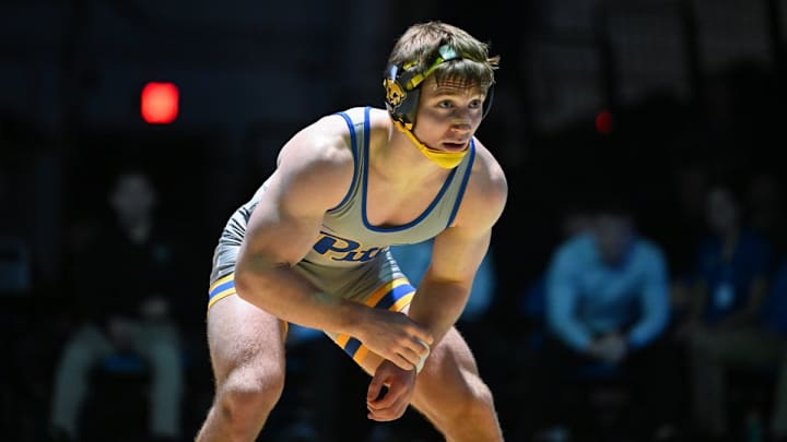 Pitt Wrestling redshirt junior Luca Augustine 