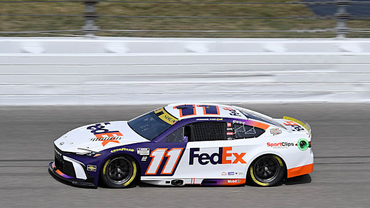 Denny Hamlin described his afternoon as 'terrible', but still brought his No. 11 Toyota Camry XSE home in eighth-place. Denny Hamlin described his afternoon as 'terrible', but still brought his No. 11 Toyota Camry XSE home in eighth-place.