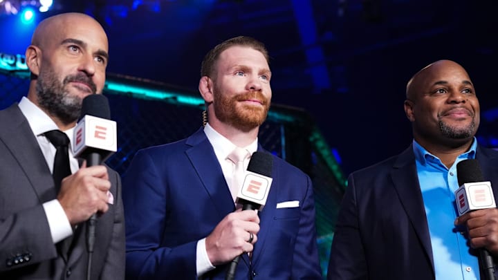 Jon Anik, Paul Felder and Daniel Cormier