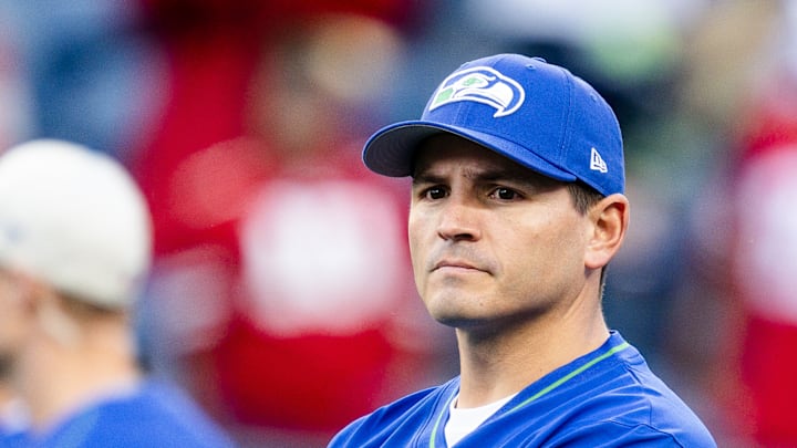 Mike Macdonald of the Seattle Seahawks