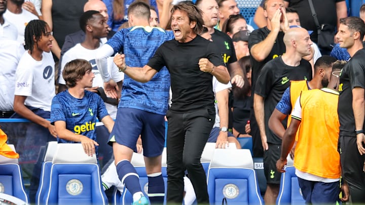 L'esultanza di Conte