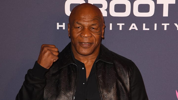 Mike Tyson attends the Pegasus World Cup 2025 at Gulfstream Park on January 25, 2025.