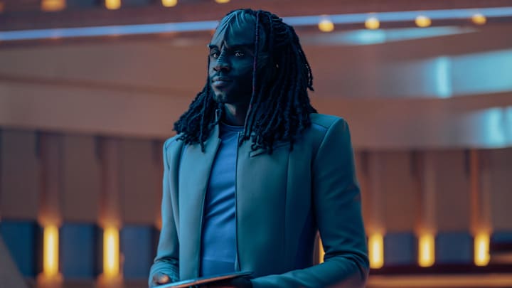 Karim Diané as Jay-Den in season 1, episode 8, of Star Trek: Starfleet Academy streaming on Paramount+. Photo Credit: John Medland/Paramount+ Karim Diané as Jay-Den in season 1, episode 8, of Star Trek: Starfleet Academy streaming on Paramount+. Photo Credit: John Medland/Paramount+