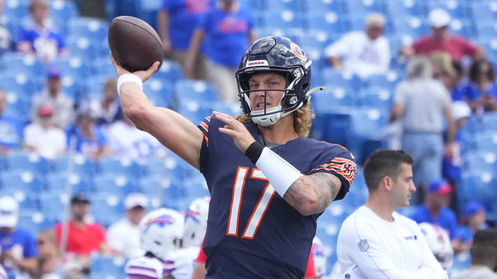 Chicago Bears quarterback Tyson Bagent.