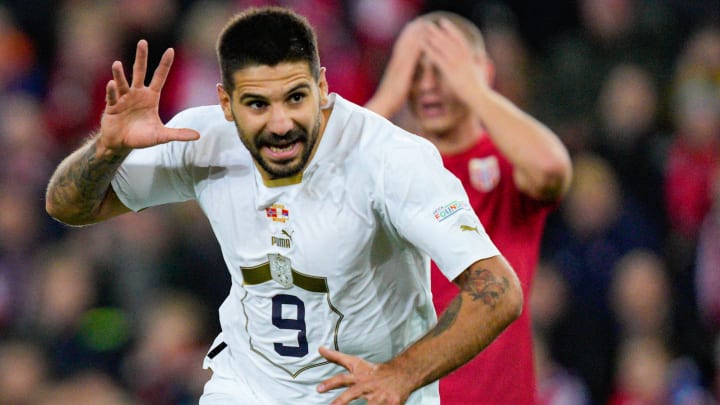 Futuro adversário do Brasil na Copa, Aleksandar Mitrović divide a artilharia da Nations League com Erling Haaland