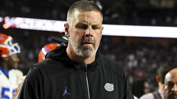 Oct 11, 2025; College Station, Texas, USA; Florida Gators head coach Billy Napier walks off the field after the game against the Texas A&M Aggies at Kyle Field. Mandatory Credit: Maria Lysaker-Imagn Images Oct 11, 2025; College Station, Texas, USA; Florida Gators head coach Billy Napier walks off the field after the game against the Texas A&M Aggies at Kyle Field. Mandatory Credit: Maria Lysaker-Imagn Images