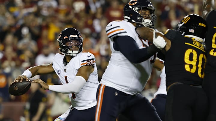 Chicago Bears quarterback Justin Fields