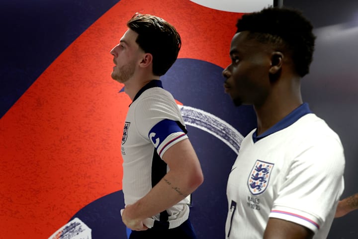 Declan Rice (left) and Bukayo Saka.