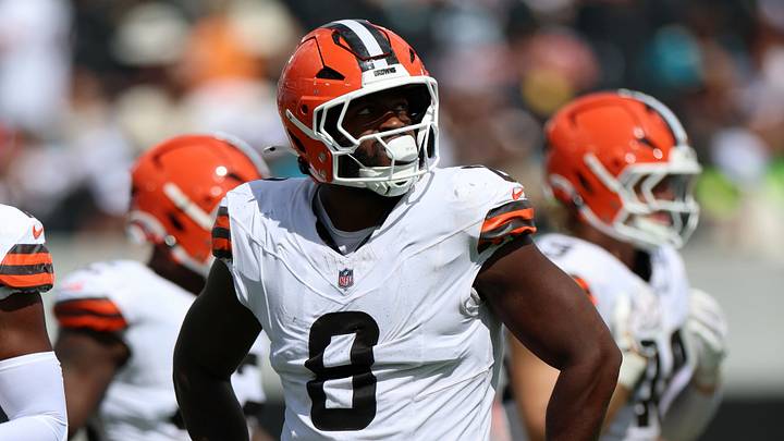 Cleveland Browns defensive end Jared Verse