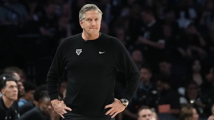 May 15, 2026; Minneapolis, Minnesota, USA; Minnesota Timberwolves head coach Chris Finch looks on against the San Antonio Spurs in the second half during game six of the second round of the 2026 NBA Playoffs at Target Center. Mandatory Credit: Jesse Johnson-Imagn Images May 15, 2026; Minneapolis, Minnesota, USA; Minnesota Timberwolves head coach Chris Finch looks on against the San Antonio Spurs in the second half during game six of the second round of the 2026 NBA Playoffs at Target Center. Mandatory Credit: Jesse Johnson-Imagn Images