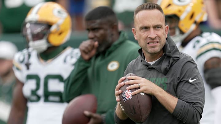 Green Bay Packers defensive coordinator Jeff Hafley is shown before their preseason game against the Seattle Seahawks Saturday, August 23, 2025 at Lambeau Field in Green Bay, Wisconsin.