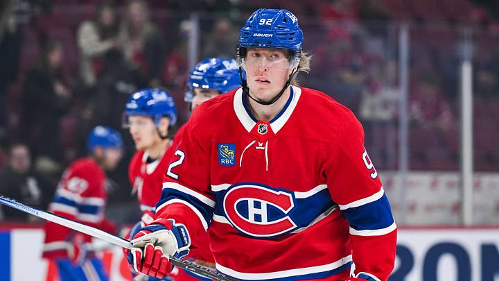 Oct 16, 2025; Montreal, Quebec, CAN; Montreal Canadiens right wing Patrik Laine (92) looks on during warm-up before the game against the Nashville Predators at Bell Centre. Mandatory Credit: David Kirouac-Imagn Images Oct 16, 2025; Montreal, Quebec, CAN; Montreal Canadiens right wing Patrik Laine (92) looks on during warm-up before the game against the Nashville Predators at Bell Centre. Mandatory Credit: David Kirouac-Imagn Images
