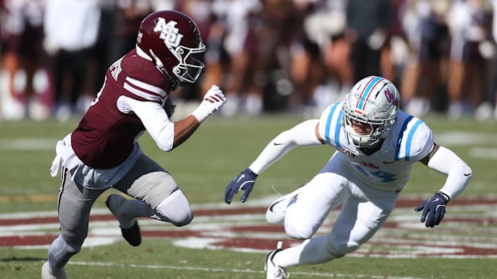 Good luck keeping close to wide receiver Brenen Thompson  of Mississippi State, possibly this draft's fastest player.