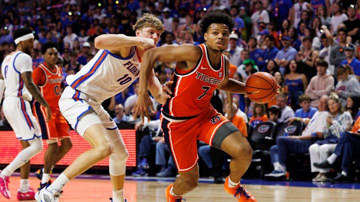 Auburn Tigers guard Keyshawn Hall scored 22 of his 24 points in the second half as Florida lost for the first time at home in over a year.
