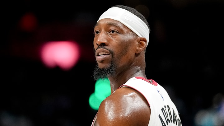 Miami Heat center Bam Adebayo (13) during a game against the Detroit Pistons.