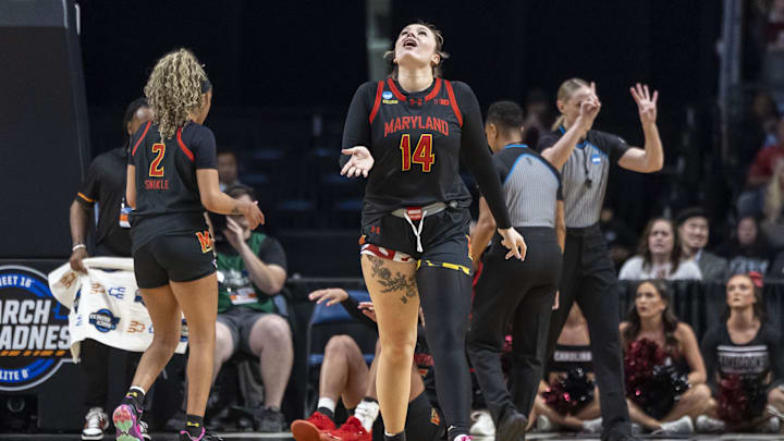 Maryland Terrapins forward Allie Kubek. Credit: Vasha Hunt-Imagn Images