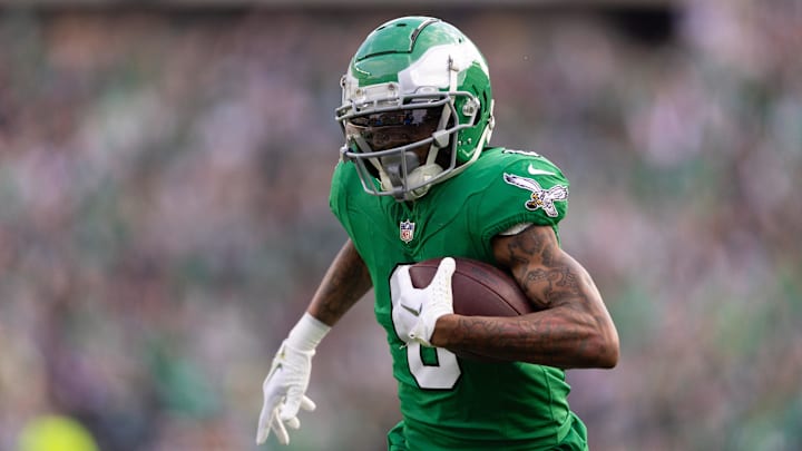 Bet on Devonta Smith at +210 odds to score a touchdown against the Rams in the divisional round.