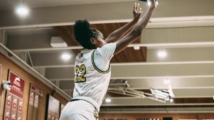 Nebraska commit Allana Neale shoots the ball for Ontario Christian High School in Los Angeles.