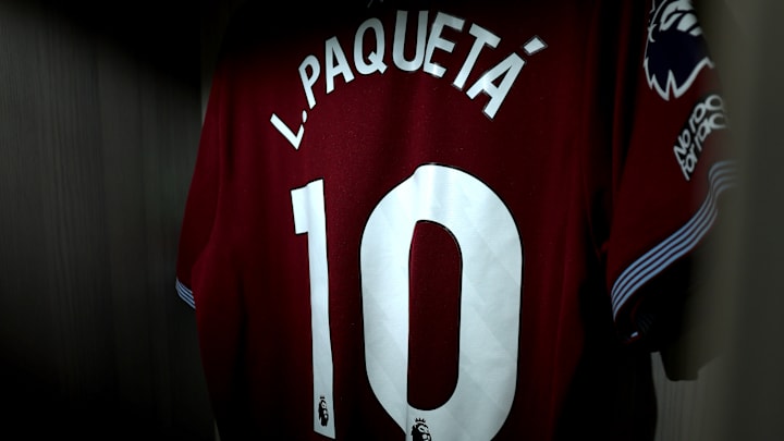 Lucas Paqueta bids farewell to West Ham fans. Lucas Paqueta bids farewell to West Ham fans.