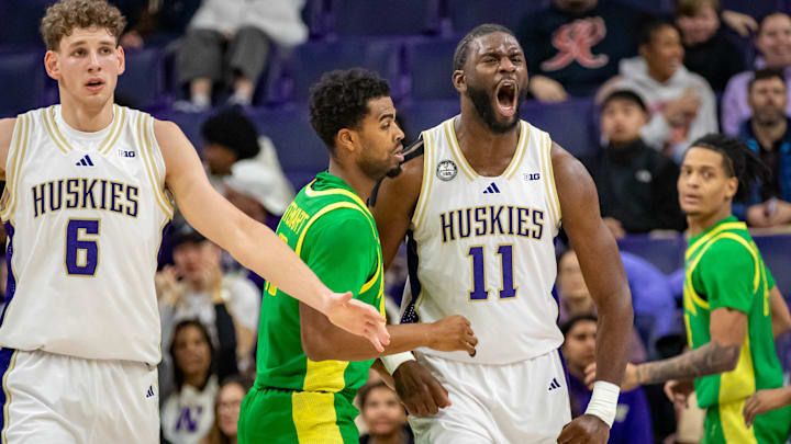 Franck Kepnang lets his emotions out against Oregon, his old team.