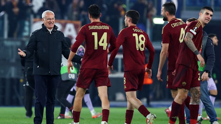 Ranieri con Shomurodov e Soulé