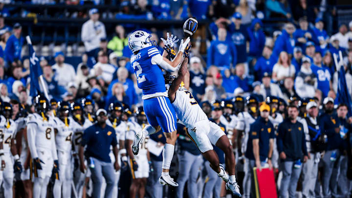 BYU WR Chase Roberts against WVU