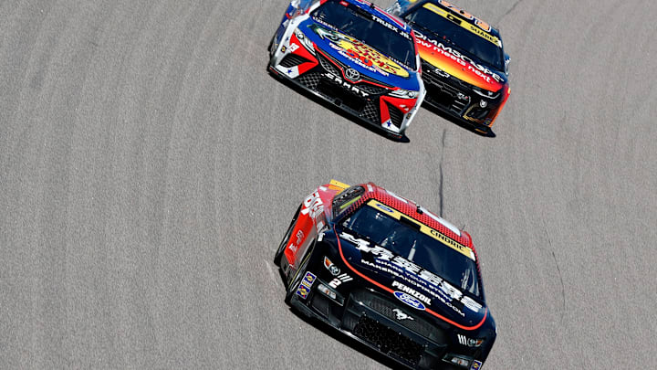 Austin Cindric, Martin Truex Jr., Daniel Suarez, NASCAR