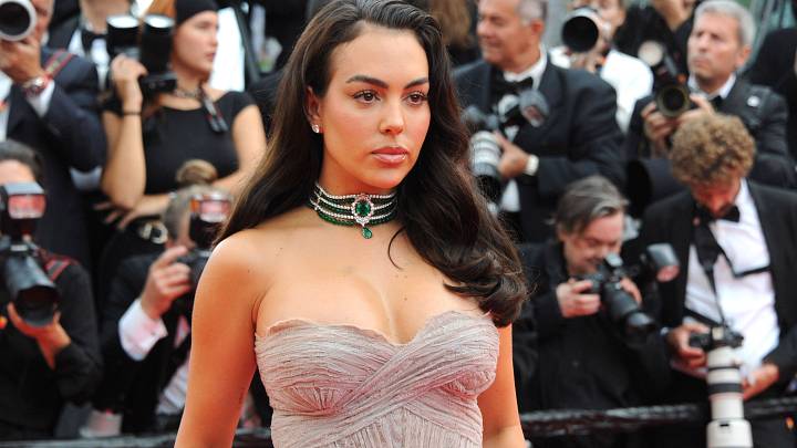 Georgina Rodriguez at the premiere of the feature film "Fjord" at the Festival de Cannes. Georgina Rodriguez at the premiere of the feature film "Fjord" at the Festival de Cannes.