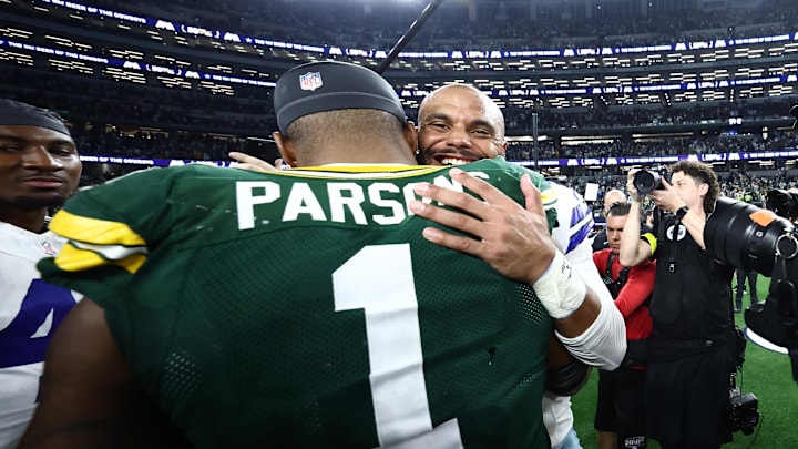 Parsons and Prescott were all smiles after the game.