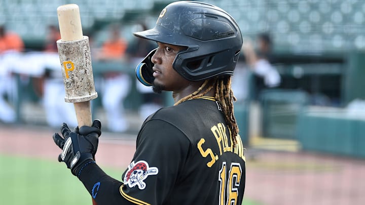 (FCL) Pirates' on deck Shalin Polanco. The Florida Complex League (FCL) Orioles played their first night game against the (FCL) Pirates at Sarasota's Ed Smith Stadium on Friday, July 15, 2022. Admission is free and you can bring your own food. For more up-coming games, check out the schedules of the Florida Complex League visit, mlb.com/orioles/spring-training/minor-leagues.

Sar Fcl Baseball 32