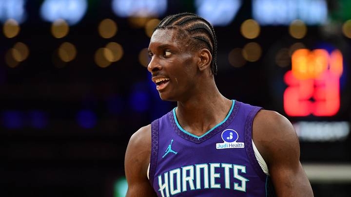 Mar 4, 2026; Boston, Massachusetts, USA; Charlotte Hornets forward Moussa Diabate (14) during the first half against the Boston Celtics at TD Garden. Mandatory Credit: Bob DeChiara-Imagn Images Mar 4, 2026; Boston, Massachusetts, USA; Charlotte Hornets forward Moussa Diabate (14) during the first half against the Boston Celtics at TD Garden. Mandatory Credit: Bob DeChiara-Imagn Images