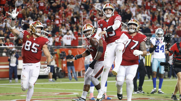 San Francisco 49ers quarterback Brock Purdy (13) San Francisco 49ers quarterback Brock Purdy (13)