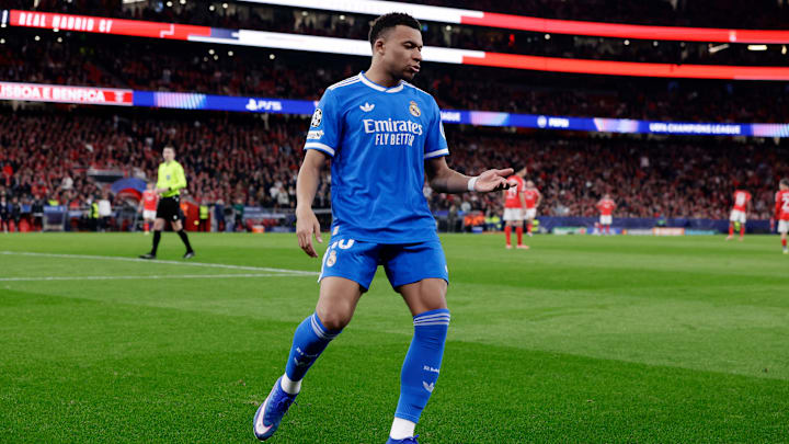 Kylian Mbappé é um dos desfalques do Real Madrid para a partida decisiva contra o Benfica