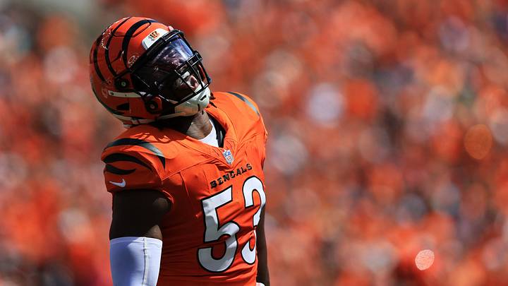 Sep 13, 2026; Cincinnati, Ohio, USA; Cincinnati Bengals defensive end Boye Mafe (53) reacts after a play during the second quarter at Paycor Stadium. Mandatory Credit: Katie Stratman-Imagn Images Sep 13, 2026; Cincinnati, Ohio, USA; Cincinnati Bengals defensive end Boye Mafe (53) reacts after a play during the second quarter at Paycor Stadium. Mandatory Credit: Katie Stratman-Imagn Images