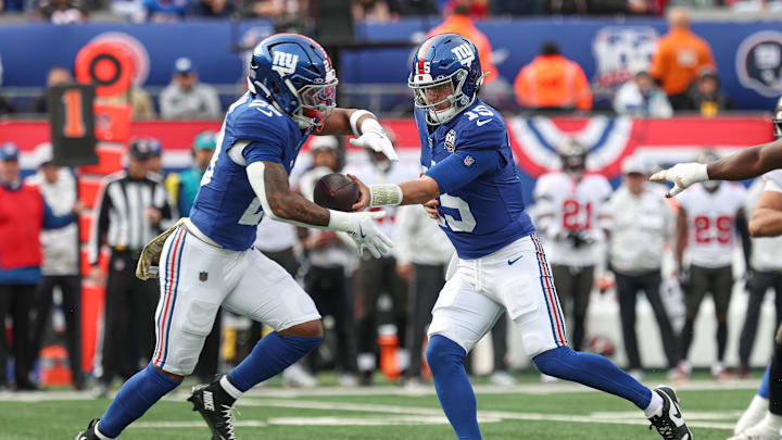 New York Giants running back Tyrone Tracy Jr. may end up in the end zone in Week 13.
