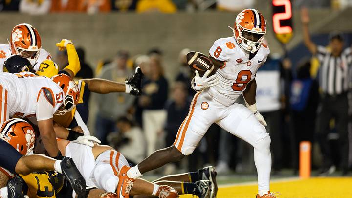 The Clemson offensive line made way for more than 250 rushing yards and two touchdowns in the win over Cal. The Clemson offensive line made way for more than 250 rushing yards and two touchdowns in the win over Cal.