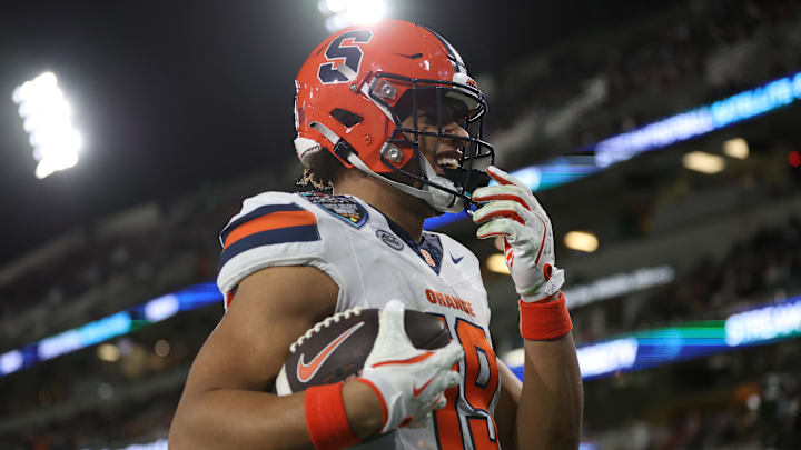 Syracuse football All-American tight end Oronde Gadsden heads to the Los Angeles Chargers. Why it's a strong fit for him.