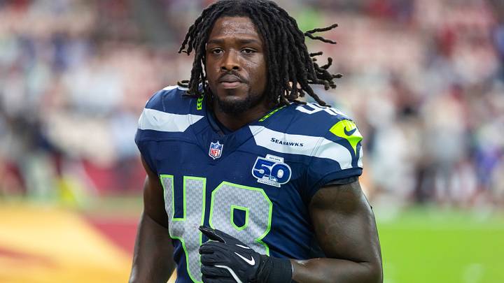 Seattle Seahawks linebacker Tyrice Knight against the Arizona Cardinals at State Farm Stadium.