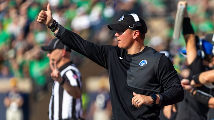 Boise State Broncos head coach Spencer Danielson. Boise State Broncos head coach Spencer Danielson.