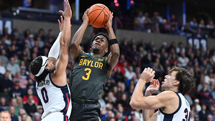 Baylor point guard Jeremy Roach struggled against Gonzaga's physical defense, shooting just 2-of-9 from the field.