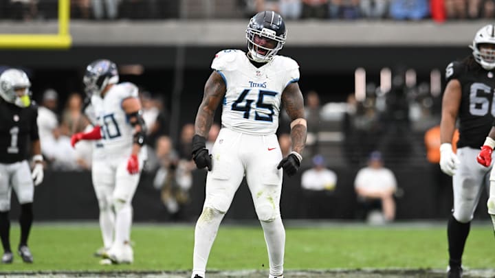 Dre’Mont Jones was traded from the Titans to the Ravens on Monday.