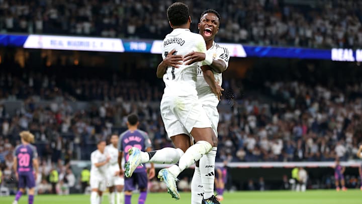 Rodrygo e Vini Jr marcaram no último jogo entre Real Madrid e Espanyol, em setembro