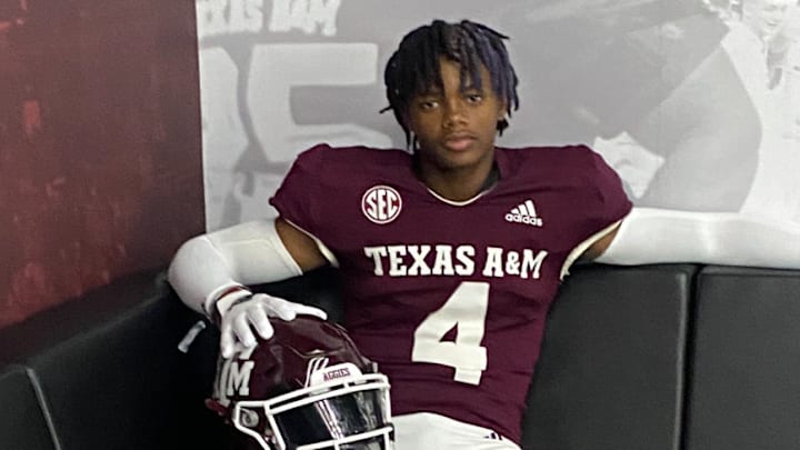 4-star WR Jabari Mack on a visit to Texas A&M